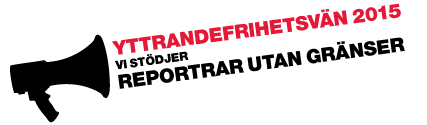 Vi stödjer reportrar utan gränser