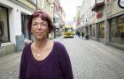 Bild på Marianne Sörling på Vallgatan.